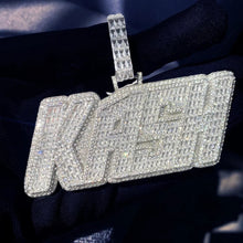 Load image into Gallery viewer, Baguette Block Name Pendant