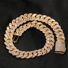 Load image into Gallery viewer, Baguette Cuban Link Necklace (13mm)