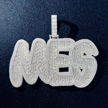 Load image into Gallery viewer, Bubble Baguette Name Pendant