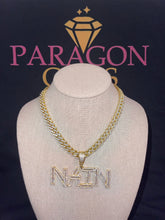 Load image into Gallery viewer, Baguette Name Pendant