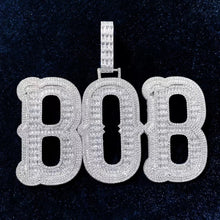 Load image into Gallery viewer, Large Baguette Name Pendant