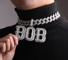 Load image into Gallery viewer, Large Baguette Name Pendant