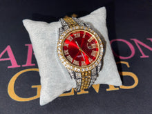 Load image into Gallery viewer, Iced Out Two Tone Bossed up Watch