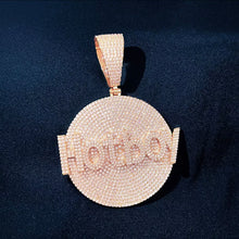 Load image into Gallery viewer, Name Over Circle Pendant
