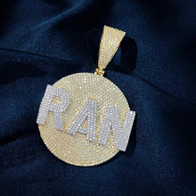 Load image into Gallery viewer, Name Over Circle Pendant
