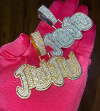 Load image into Gallery viewer, 925 Silver Brush Name Pendant