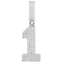 Load image into Gallery viewer, 925 Silver Number Pendant