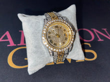 Load image into Gallery viewer, Iced Out Two Tone Bossed up Watch