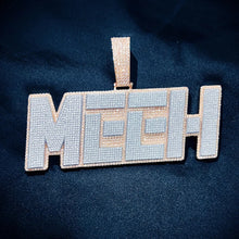 Load image into Gallery viewer, Double Layer Tech Name Pendant