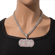 Load image into Gallery viewer, Double Layer Baguette Princess Name Pendant