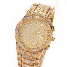 Load image into Gallery viewer, Men’s Iced out Round dial watch