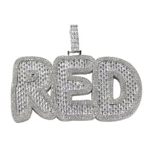 Load image into Gallery viewer, Bubble Baguette Name Pendant