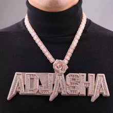 Load image into Gallery viewer, Jumbo Angular Baguette Name Pendant
