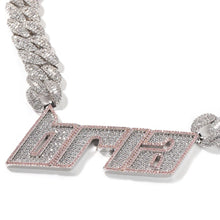 Load image into Gallery viewer, Connected Oblique Baguette Name Chain