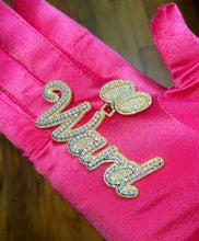 Load image into Gallery viewer, Triple Layer Name Pendant