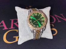 Load image into Gallery viewer, Iced Out Two Tone Bossed up Watch