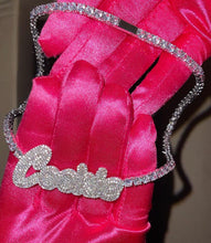 Load image into Gallery viewer, Iced out Tennis/Cuban Name necklace