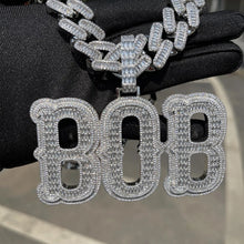 Load image into Gallery viewer, Large Baguette Name Pendant