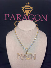 Load image into Gallery viewer, Baguette Name Pendant