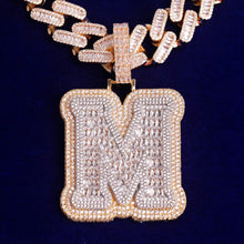 Load image into Gallery viewer, Jumbo Single Letter Baguette Pendant