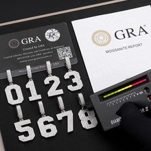 Load image into Gallery viewer, 925 Silver Number Pendant