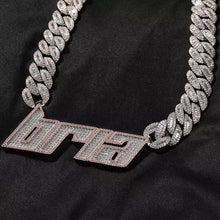 Load image into Gallery viewer, Connected Oblique Baguette Name Chain