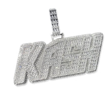 Load image into Gallery viewer, Baguette Block Name Pendant