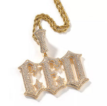 Load image into Gallery viewer, Medieval Style Name Pendant