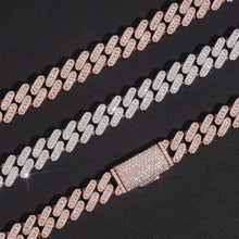 Load image into Gallery viewer, 10mm Round Baguette Cuban Necklace
