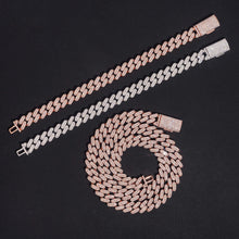 Load image into Gallery viewer, 10mm Round Baguette Cuban Necklace

