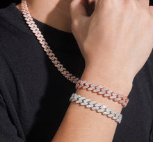 Load image into Gallery viewer, 10mm Round Baguette Cuban Necklace
