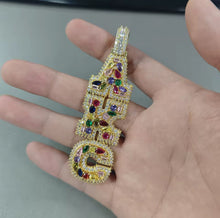 Load image into Gallery viewer, Pear Stone Name Pendant
