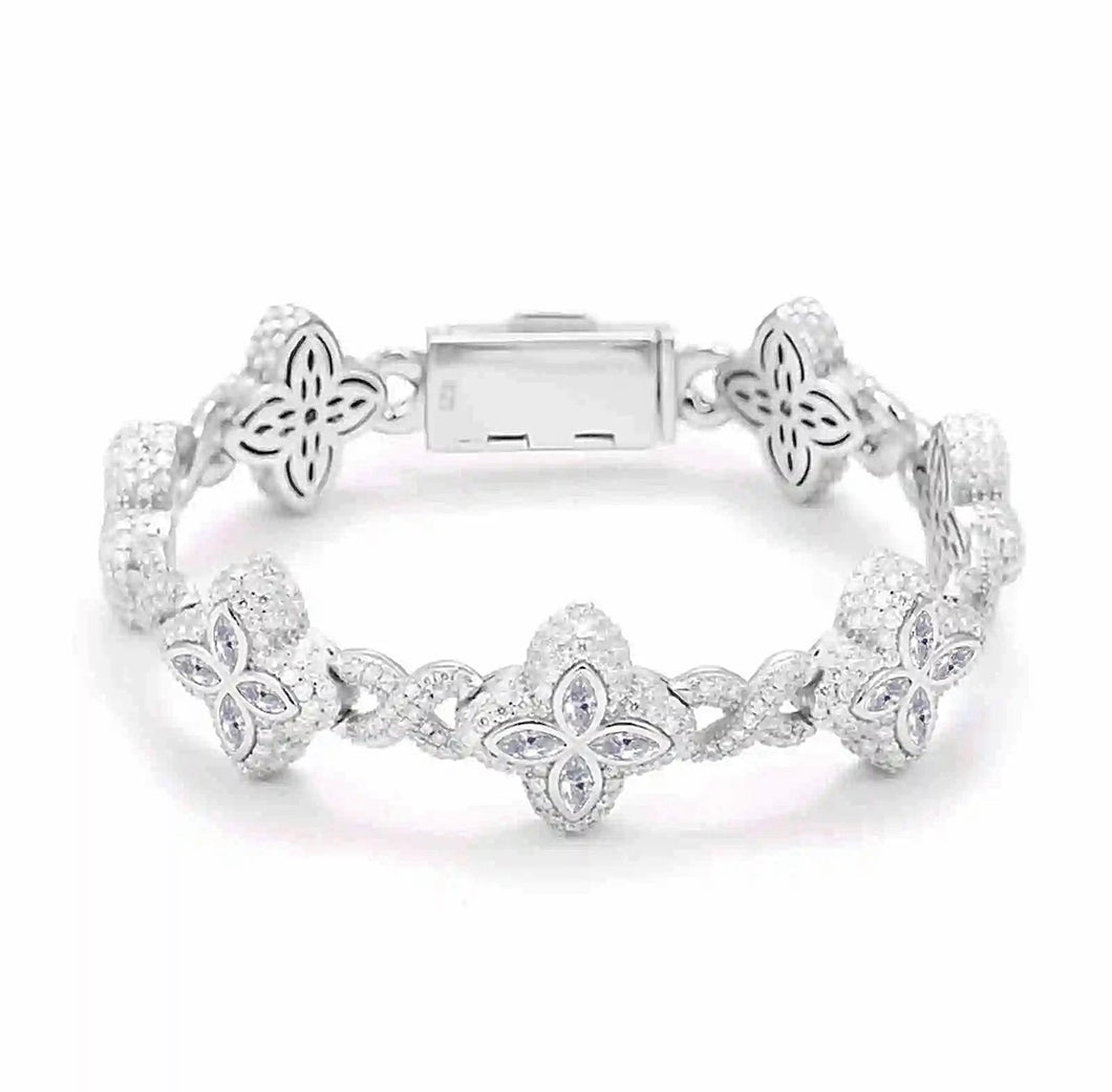 Infiniti flower bracelet