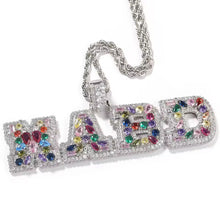 Load image into Gallery viewer, Pear Stone Name Pendant
