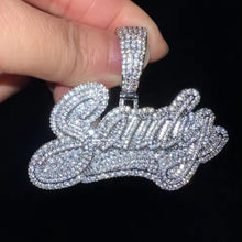 Load image into Gallery viewer, Triple Layer Swoosh Name Pendant
