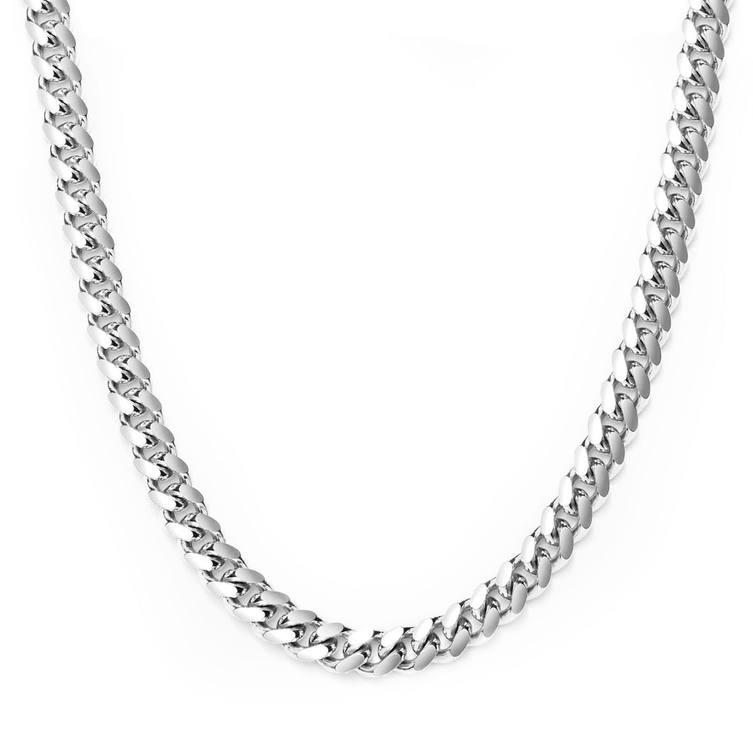 Solid Cuban Link Necklace (6mm/8mm/10mm)