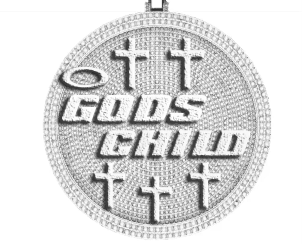 Custom Cross Round Pendant