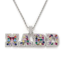 Load image into Gallery viewer, Pear Stone Name Pendant
