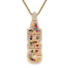 Load image into Gallery viewer, Pear Stone Name Pendant
