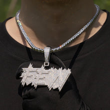 Load image into Gallery viewer, Street Triple Layer Name Pendant
