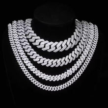 Load image into Gallery viewer, Cuban Link Prong Necklace (10mm-20mm)
