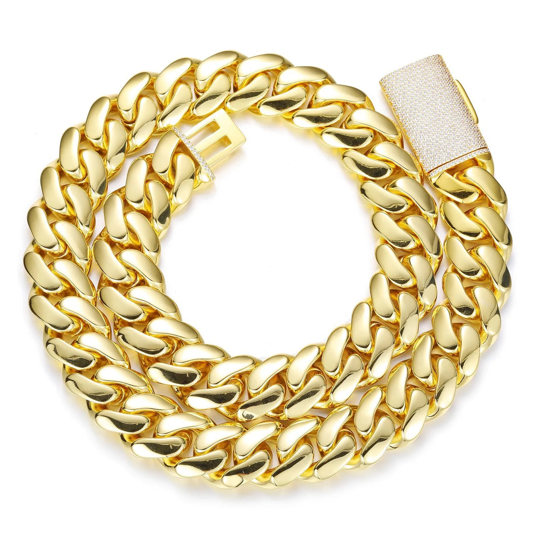 Cuban Link Necklace & Bracelet (12mm-20mm)