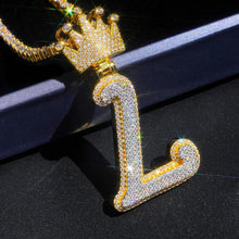 Load image into Gallery viewer, Big Single Letter Script Pendant
