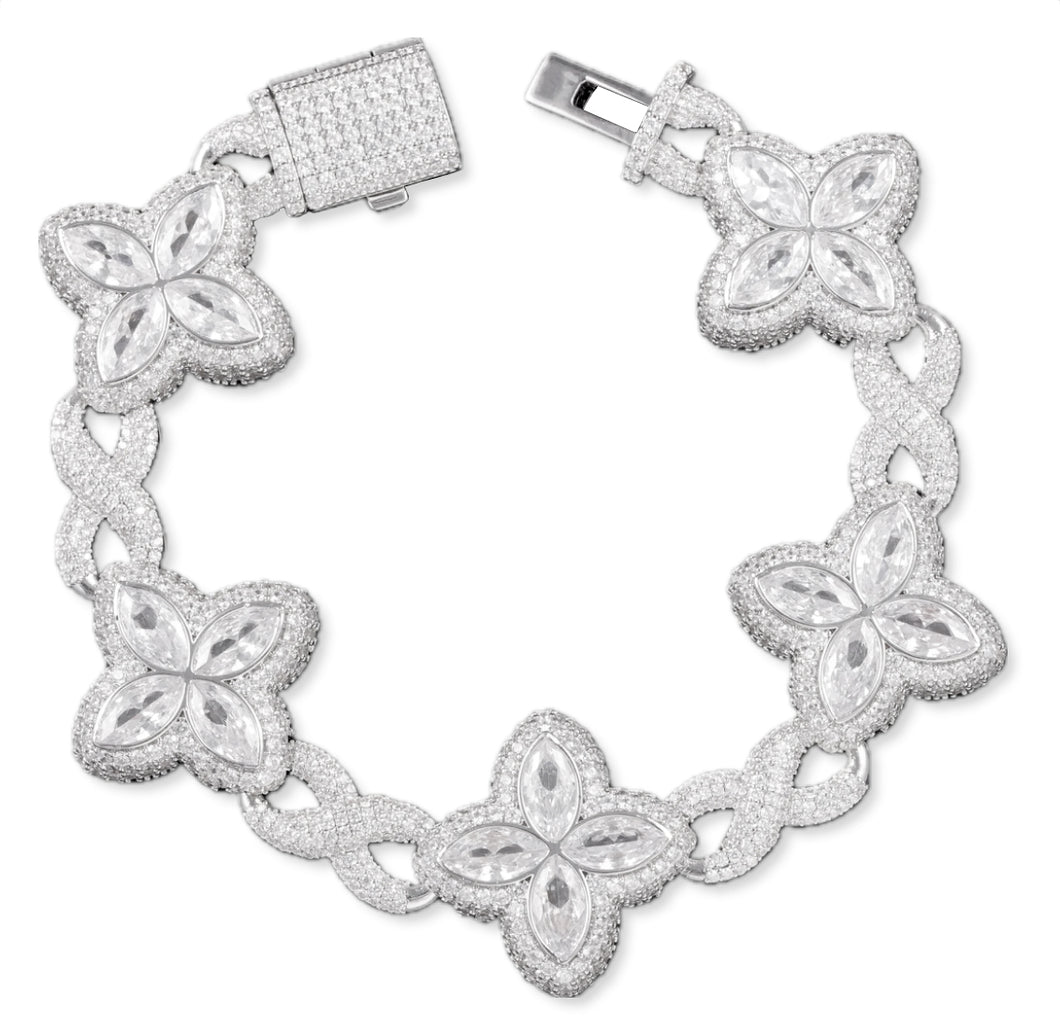 Infiniti flower bracelet