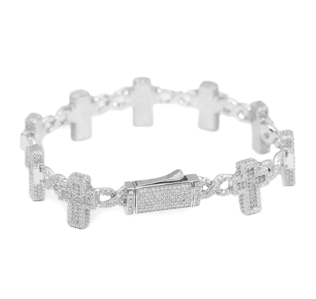 Small Infiniti Cross Bracelet