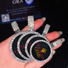 Load image into Gallery viewer, Iced Bail Photo Pendant (Multiple Sizes)

