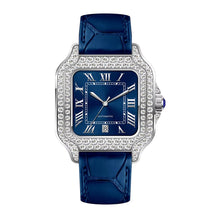 Load image into Gallery viewer, Make Your Own! Custom Square Watch w/ Leather (Blue/Red/Purple/Green)
