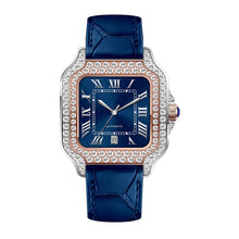 Load image into Gallery viewer, Make Your Own! Custom Square Watch w/ Leather (Blue/Red/Purple/Green)
