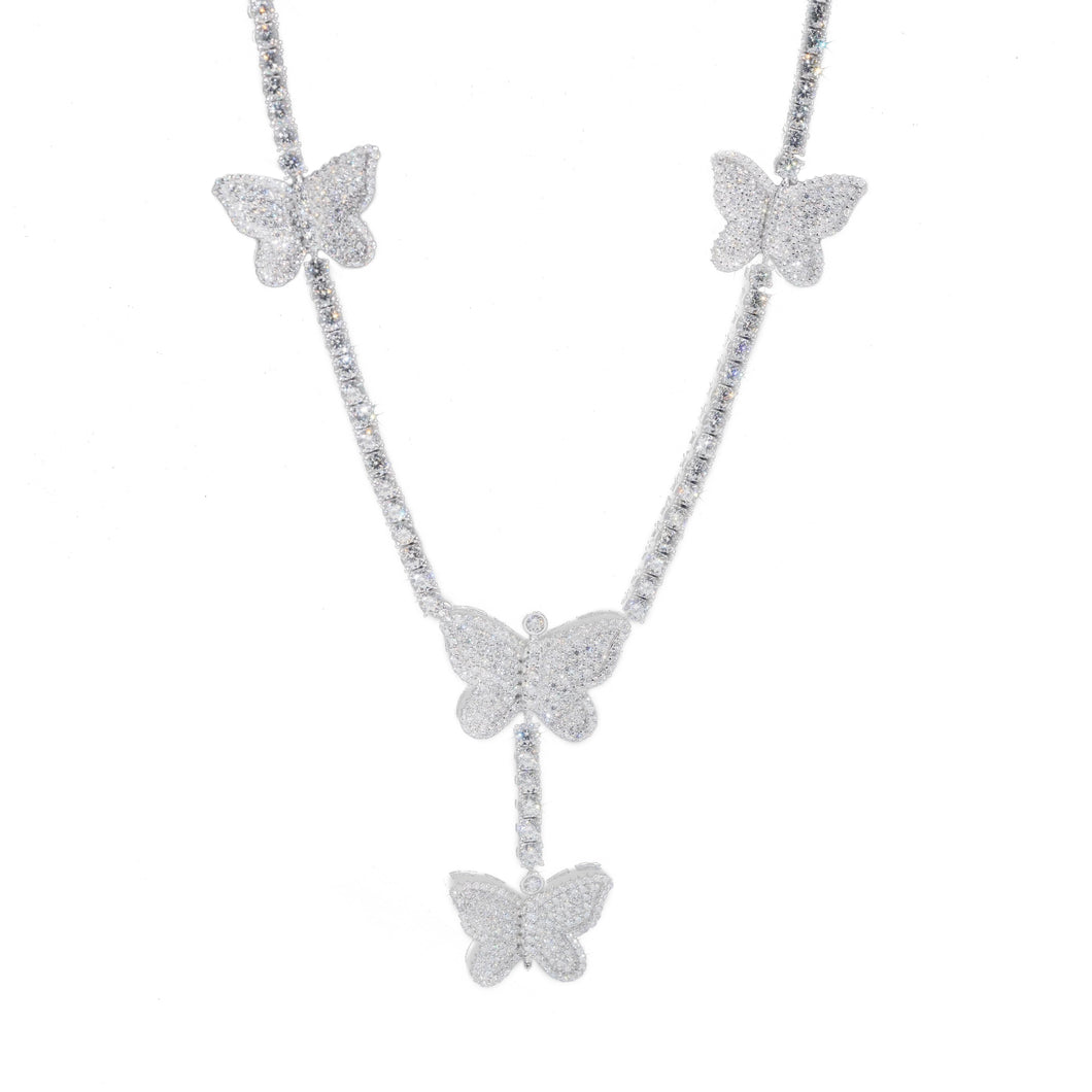 Butterfly Tennis Necklace