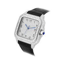 Load image into Gallery viewer, Square Roman/Arabic Watch Leather band
